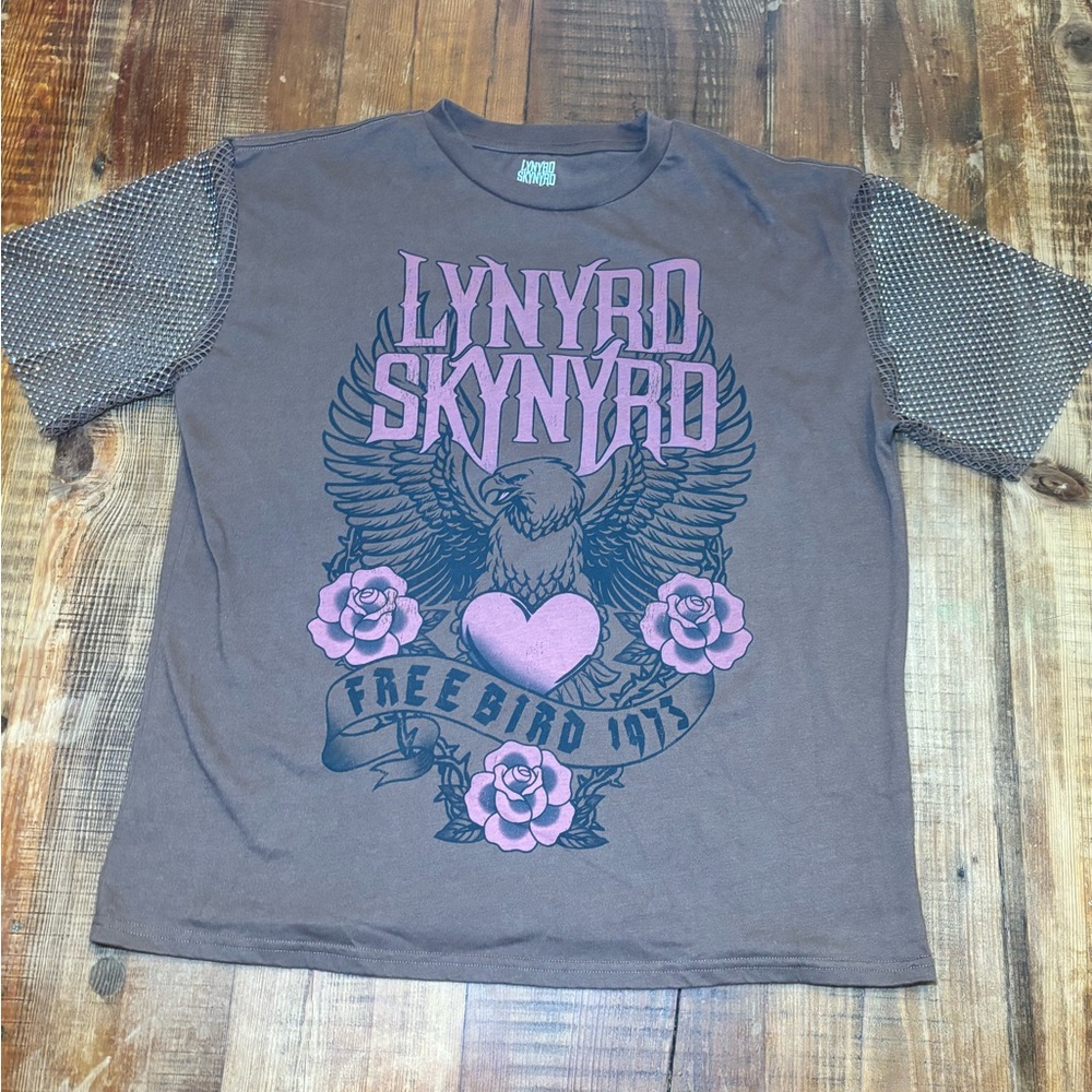 Lynard Skynard Women’s Tee with Jewel Sleeves